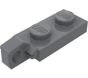 LEGO Grigio pietra scuro Cerniera Piastra 1 x 2 Bloccante con Single Finger su Estremità Verticale senza scanalatura inferiore (44301 / 49715)