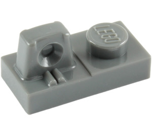 LEGO Donker Steengrijs Scharnier Plaat 1 x 2 Vergrendelings met Single Finger Aan Top (30383 / 53922)