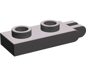 LEGO Gris pierre foncé Charnière assiette 1 x 2 avec 2 Les doigts Goujons creux (4276)