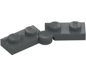 LEGO Dark Stone Gray Hinge Plate 1 x 4 (1927 / 19954)