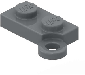 LEGO Dark Stone Gray Hinge Plate 1 x 4 Base (2429)