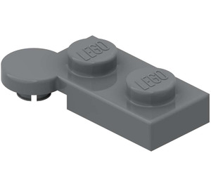 LEGO Dark Stone Gray Hinge Plate 1 x 4 Top (2430)
