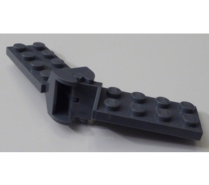 LEGO Dark Stone Gray Hinge Plate 2 x 4 with Articulated Joint Assembly