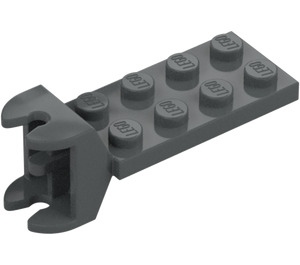 LEGO Dunkles Steingrau Scharnier Platte 2 x 4 mit Articulated Joint - Weiblich (3640)