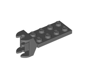 LEGO Gris pierre foncé Charnière assiette 2 x 4 avec Articulated Joint - Female (3640)