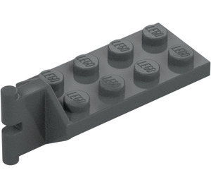 LEGO Dark Stone Gray Hinge Plate 2 x 4 with Articulated Joint - Male (3639)