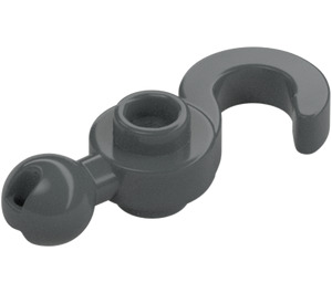 LEGO Dark Stone Gray Hook 1 x 3 with Towball (30395 / 66904)