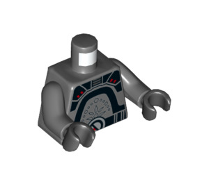 LEGO Mörk Stengrå Imperial Inquisitor Fifth Brother Minifigur Kropp (973 / 76382)