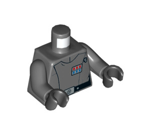 LEGO Dark Stone Gray Imperial Officer Minifig Torso (973 / 76382)