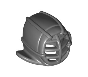 LEGO Dark Stone Gray Kendo Helmet with Grille Mask (98130)