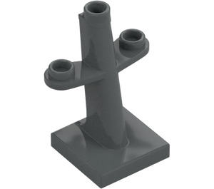 LEGO Grigio pietra scuro Lantern Mast 2 x 2 x 3 (4289)