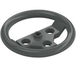 LEGO Dark Stone Gray Large Steering Wheel (2741)