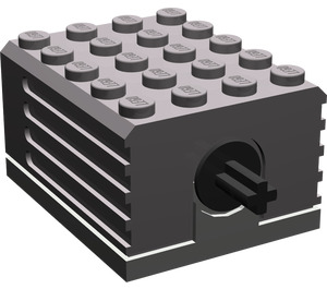 LEGO Dark Stone Gray Large Technic Motor 9V (2838)