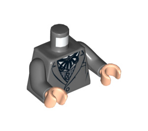 LEGO Dark Stone Gray Latham Cole Torso (76382)