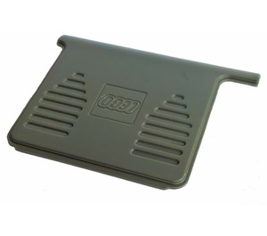 LEGO Dark Stone Gray Lid for Power Functions Battery Box with Beam Connectors (16846 / 59494)