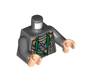 LEGO Mørk steingrå Loki Overkropp (973 / 76382)