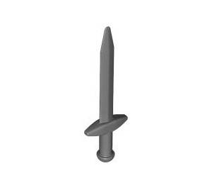 LEGO Dark Stone Gray Long Sword with Thick Crossguard (18031)