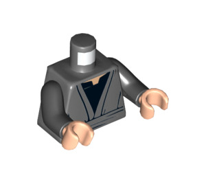 LEGO Dark Stone Gray Luke Skywalker Torso (973 / 76382)