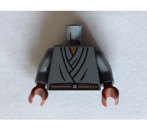 LEGO Dark Stone Gray Mace Windu Torso (973)