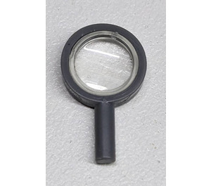 LEGO Dark Stone Gray Magnifying Glass with Transparent Lens with Thin Frame and Removable Lens