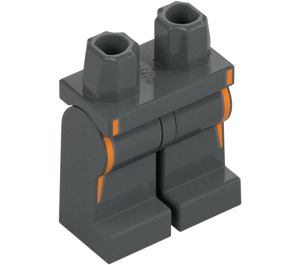 LEGO Grigio pietra scuro McLaren Race Autista Minifigure Fianchi e gambe (73200 / 108314)