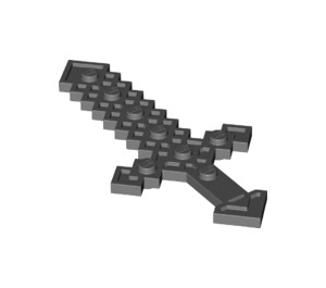 LEGO Dark Stone Gray Minecraft Sword (41651)