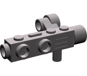 LEGO Dunkles Steingrau Minifig Kamera mit Seite Sight (4360)