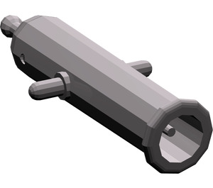 LEGO Dark Stone Gray Minifig Cannon 2 x 8 (Shooting) (29978 / 84943)