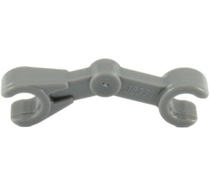 LEGO Dark Stone Gray Minifig Mechanical Bent Arm (30377 / 49754)