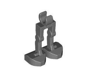 LEGO Dunkles Steingrau Minifig Mechanisch Beine (30376 / 49713)