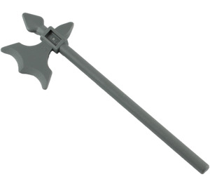 LEGO Dark Stone Gray Minifig Polearm Halberd (6123)