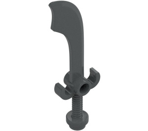 LEGO Dark Stone Gray Minifig Sword Scimitar (43887 / 48693)