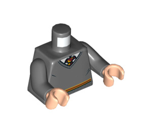 LEGO Mørk stengrå Minifig Torso (973 / 76382)