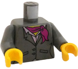 LEGO Gris Pierre Foncé Minifigurine Torse (973 / 76382)