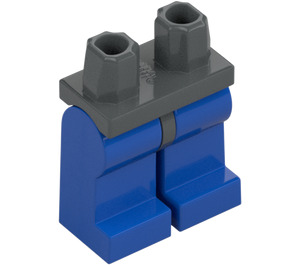 LEGO Dunkles Steingrau Minifigur Hüften mit Blau Beine (73200 / 88584)