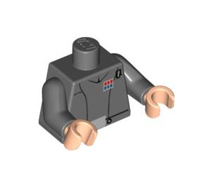 LEGO Dark Stone Gray Minifigure Torso Star Wars Imperial Uniform (973 / 76382)