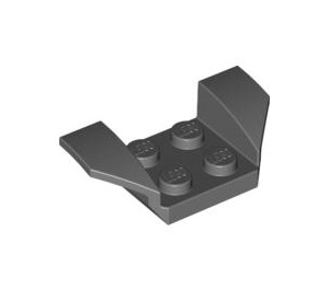 LEGO Dark Stone Gray Mudguard Plate 2 x 2 with Flared Wheel Arches (41854)