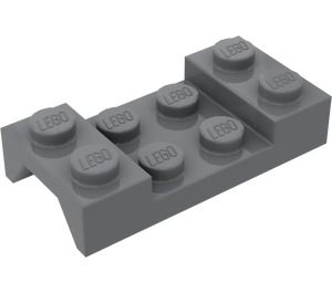 LEGO Tmavě kamenná šedá Blatník Deska 2 x 4 s Klenba bez otvoru (3788)