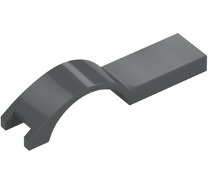 LEGO Dark Stone Gray Mudguard Tile 1 x 4.5 (50947)