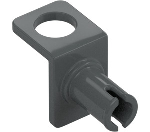 LEGO Dark Stone Gray Neck Bracket with Pin (48724 / 65180)