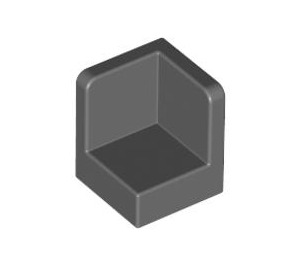 LEGO Dark Stone Gray Panel 1 x 1 Corner with Rounded Corners (6231)