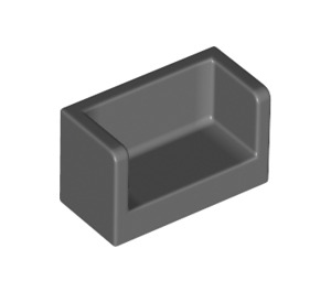 LEGO Dark Stone Gray Panel 1 x 2 x 1 with Closed Corners (23969 / 35391)