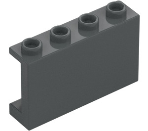 LEGO Mørk stengrå Panel 1 x 4 x 2 (14718)