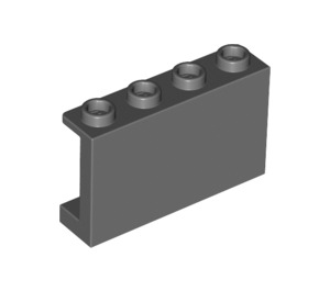 LEGO Dark Stone Gray Panel 1 x 4 x 2 (14718)