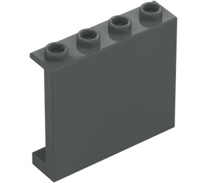 LEGO Dunkles Steingrau Paneel 1 x 4 x 3 mit Seitenstützen, Hohlnoppen (35323 / 60581)