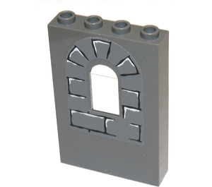 LEGO Gris piedra oscuro Panel 1 x 4 x 5 con Ventana con Ventana Bricks Pegatina (60808)