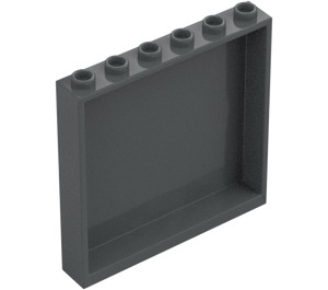 LEGO Dark Stone Gray Panel 1 x 6 x 5 (35286 / 59349)