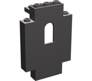 LEGO Dark Stone Gray Panel 2 x 5 x 6 with Window (4444)