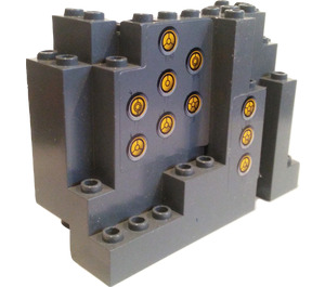LEGO Gris pierre foncé Panneau 4 x 10 x 6 Osciller Rectangular avec Gate Launchers Autocollant (6082)