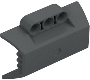 LEGO Dark Stone Gray Panel 4 x 6 Side Flaring Intake with Three Holes (61069)